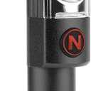 NEBO Big Larry 2 Work Light | 500 Lumens, 4 Light Modes, Magnetic LED Flashlight & Portable COB Task Lamp, Battery Powered, Pocket Clip, Water Resistant, Includes 3x AA Batteries  Storm Gray