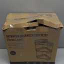 NATURE'S SOURCE Makeup Organizer for Vanity, 3-Tier Corner Bathroom Organizer Countertop with Makeup Brush Holder, Corner Counter Storage for Bathroom, Dresser, Kitchen（Clear