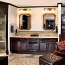 Brushed Gold Vanity Light,4 Light Gold Bathroom Light Fixtures, Bathroom Lights Over Mirror with Clear Glass Shade, Modern Wall Lighting for Mirror Bedroom Vanity Hallway