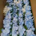 Wedding Arch Decorations, 19.7 inch Pack of 4 Artificial Flower Table Centerpieces Floral Arrangement for Wall Backdrop Party Bridal Shower Event Decor - Blue