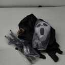 COOLWUFAN Halloween Flying Scarecrow Ghost with Metal Pole, Large Scary Spooky Scarecrows Ghosts, Creepy Grim Animated Halloween Decorations for Outdoor Yard Porch Lawn Garden, Party (1 Pack) (7 FT)