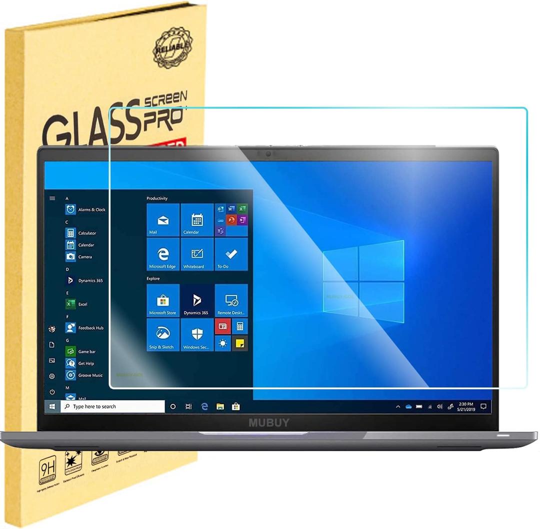 14" Laptop Screen Protector Tempered Glass for HP/Dell/Sony/Samsung/Lenovo/Acer/MSI/LG/Razer Blade 14 Inch Aspect Ratio 16:9 Laptop , 9H Hardness, Anti-fall, Fingerprint Resistant, Bubble Free(309 x 174mm/ W x H)