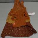 KYEESE Dog Sweaters for Small Dogs Male Color Block Pet Sweater with Fuzzy Thread Knitted Turtleneck Small Dog Sweater Knitwear Pet Sweater Fall Winter Dogs Clothes, Brown, M