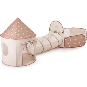 Sumbababy Kids Tent with Crawl Tunnel: Ball Pit for Toddlers - Ball Pit Tunnels for Young Children - Pop Up Baby and Toddler Tent for Indoor & Outdoor