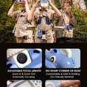 Instant Printing Camera for Kids with Color Pens- Kids Selfie Camera. Image and Video Recorder, 12MP Photo Shooting, 180-Degree Rotating Feature. Gift for Ages 5, 6, 7, 8, 9, 10 (Blue)