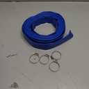 1 Inch Backwash Hose - 25Ft Heavy Duty Flat Discharge, Weather & Burst Resistant, Best Hose for Inground Pools & Pool Filter/Drain