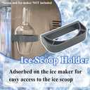 2Pcs Magnetic Ice Maker Scoop Holder Replacement, for Opal 1.0&2.0 Ice Maker, Grey