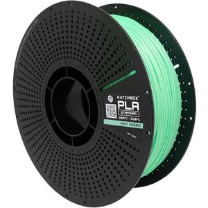 HATCHBOX 1.75mm PLA 3D Printer Filament Reload Series 1 KG Refill, Includes Reusable Spool for 3D Printing, Dimensional Accuracy +/- 0.03mm, Mint Green