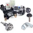 81905-2T040 Ignition Lock Switch Assembly with Door Lock Cylinder & Keys Fit for Kia Optima 2011-2015, Ignition Lock Cylinder with Housing Replace# 81970-2TA00, 81900-2TD00