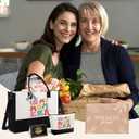 Mom Gifts for Mothers Day, Best Mom Gifts from Daughter Son Kids, Unique Birthday Present for Mama Women Mother-in-Law Grandmas Nana w/Canvas Tote Bag & Makeup Bag