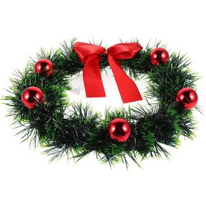 Festive Christmas Wreath for Car and Front Door Holiday Decoration and Bow for Outdoor and Vehicle Decor