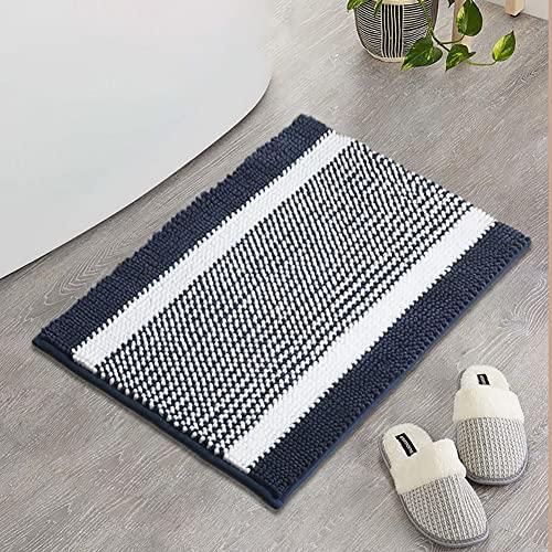 Bathroom Rug,Super Soft Microfiber Water Absorbent Bath Mats,Non-Slip Dry Quickly Stripe Carpet Green 18X27" Bathroom Rug,Super Soft Microfiber Water Absorbent Bath Mats,Non-Slip Dry Quickly Stripe Carpet Green 18X27"