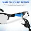 Smart Glasses, Open-Ear Sound Mic & Speakers, Smart Audio Polarized Sunglasses with Photochromic Lenses, IPX4 Waterproof, Voice Assistant, Unisex Bluetooth Glasses for Travel, Working & Driving