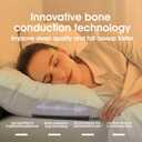 Under Pillow Speakers for Sleeping Bluetooth, Bone Conduction Technology, 3D White Noise Generator, Volume Control & Sleep Timer, Side Sleeper Friendly