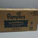 Pampers Swaddlers Diapers, Size 6 (23-44 lbs), 108 Count, Absorbent, Keeps Baby Dry and Comfortable, Skin Safe Disposable Baby Diaper 