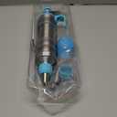 Novano Dessert Decorating Syringe Set, Frosting Piping Kit Stainless Steels Cake Decorating Kit with 6 Piping Tips & 9 silicone cupcakes, Cupcake Decorating Kit Piping Bags and Tips Set (Blue)