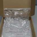 150 Pcs Christmas Crystal Teardrop Ornaments Christmas Acrylic Raindrop Ornaments Clear Water Drop Chandelier Pendant Icicles Hanging Decorations for Xmas Tree Wedding Home Party Supplies