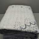 Istana 9x12 Foldable Area Rugs - Grey/ Gold, Stain Resistant and Washable - Eco-Friendly for Living Room and Bedroom, Smoke Grey