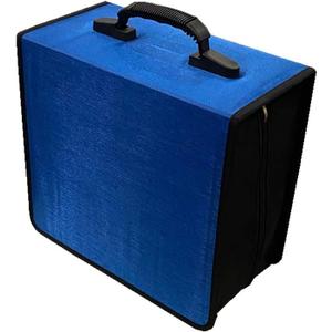 CD/DVD Case Holder Organizer Wallet Sleeves Booklet Binder,Storage 400 Capacity Disc(Blue)