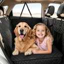 Back Seat Extender for Dogs,600H Hard Bottom Car Seat Covers for Dog Black