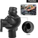 Engine Coolant Thermostat Housing Assembly - Compatible for BMW 228i 2.0L L4 - Gas 2014-2016 [Base], for BMW 228i xDrive 2.0L L4 - Gas 2015-2016 [Base] - Replace Part 11538648791 11538635689