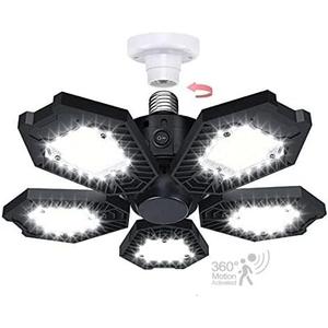 TANBABY Motion Sensor Garage Light, 150W Deformable LED Garage Light, Super Bright 15000LM Garage Lights with Motion, Ultra Bright Garage Lights Motion Activated LED Shop Light for Garage, Basement