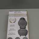 Baker's Friend 4 in 1 Mini Waffle Maker with Removable Plates, Set Includes Mini Pancake, Donut, Heart Shape Waffle Makers, Compact Size, Recipe Included, Graphite