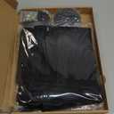 QWR Reinforced Cat Screen Door,Fits Door Opening Size 32''x 80'',Thickened Cat Proof Mesh Screen Door with Zipper Closure for Living Room,Kitchen,Bedroom (U-Type,Black)