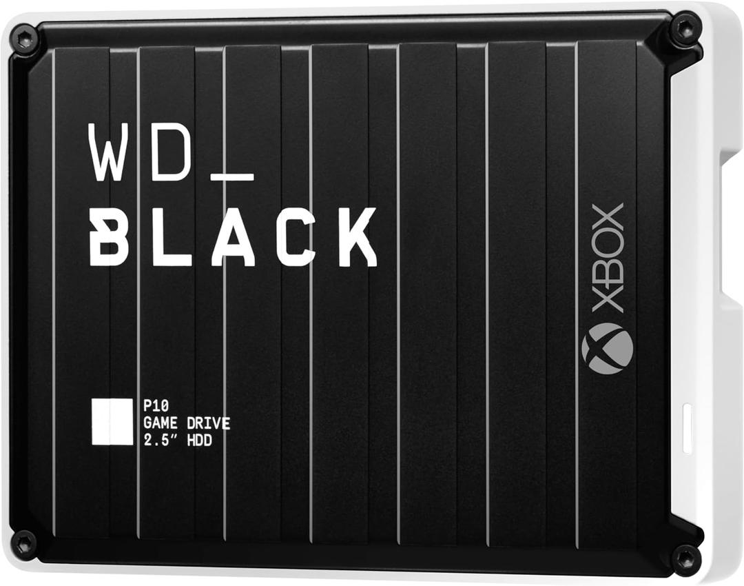 WD_BLACK 6TB P10 Game Drive for Xbox - 1-Month Xbox Game Pass, Portable External Hard Drive for On-The-Go Access to Your Xbox Game Library - WDBZRG0060BBK-WESN (Black with White Trim)