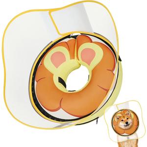Inflatable Dog Cone Alternative Collars for After Surgery, Dog Donut Collar After Surgery, Soft Pet Cone for Dogs to Stop Licking XXL
