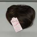 Highlight Layered Wigs with Bangs 14 Inch Short Mixed Brown Glueless Ready-to-Go Straight Synthetic Bob Wigs for Women Realistic Scalp Daily Cosplay Use