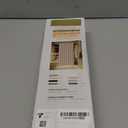 AJAZZ Magnetic Folding Shower Curtains Acordion Shower Curtain Fabric Polyester Waterproof Shower Curtains Suitable for Family Hotel Homestay Bathroom (Brown,77" W x 72" L) 1 Panel