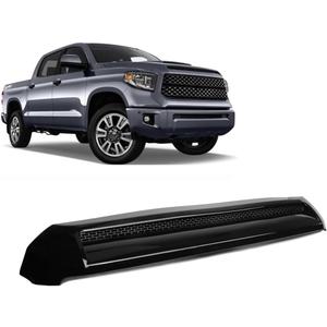 Hood Scoop Molding Compatible With Toyota Tundra 2014-2021 Grill Upper Molding Hood Molding Front Upper Hood Bulge Molding (Black)