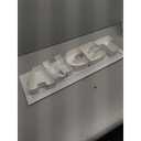 Geoto 25.7"x6"x2" Pink/Red/White/Black/Navy Blue Creative Teachers' Day Cardboard Gift Packaging Idea Fillable TEACH Letter Shaped Gift Boxes(White with Window)