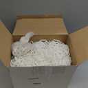 Geelin 200 ft Plastic Chain Weatherproof Safety Link Barrier Lightweight Safety Chain for Crowd Control Queue Line Parking Driveway Decoration(White)