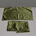 Pack of 2 Velvet Decorative Throw Decorative Pillow Cover Soft Solid Square Xmas Cushion Case for Couch Green 12 x 20 inches