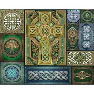Springbok Celtic Knots 500 Piece Jigsaw Puzzle for Adults – Poster Now Included - Intricate Irish Art - Unique Cut Pieces – Made in USA