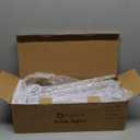 Brightown Christmas Icicle Lights Outdoor, 19.8Ft with 20 Large Tube 480 LED Meteor Shower Dropping Effect, Waterproof Icicle Lights Christmas Decorations for House Eave Roofline, Warm White