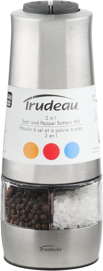 Trudeau Duo Battery Mill 7"-Stainless Steel 07120005