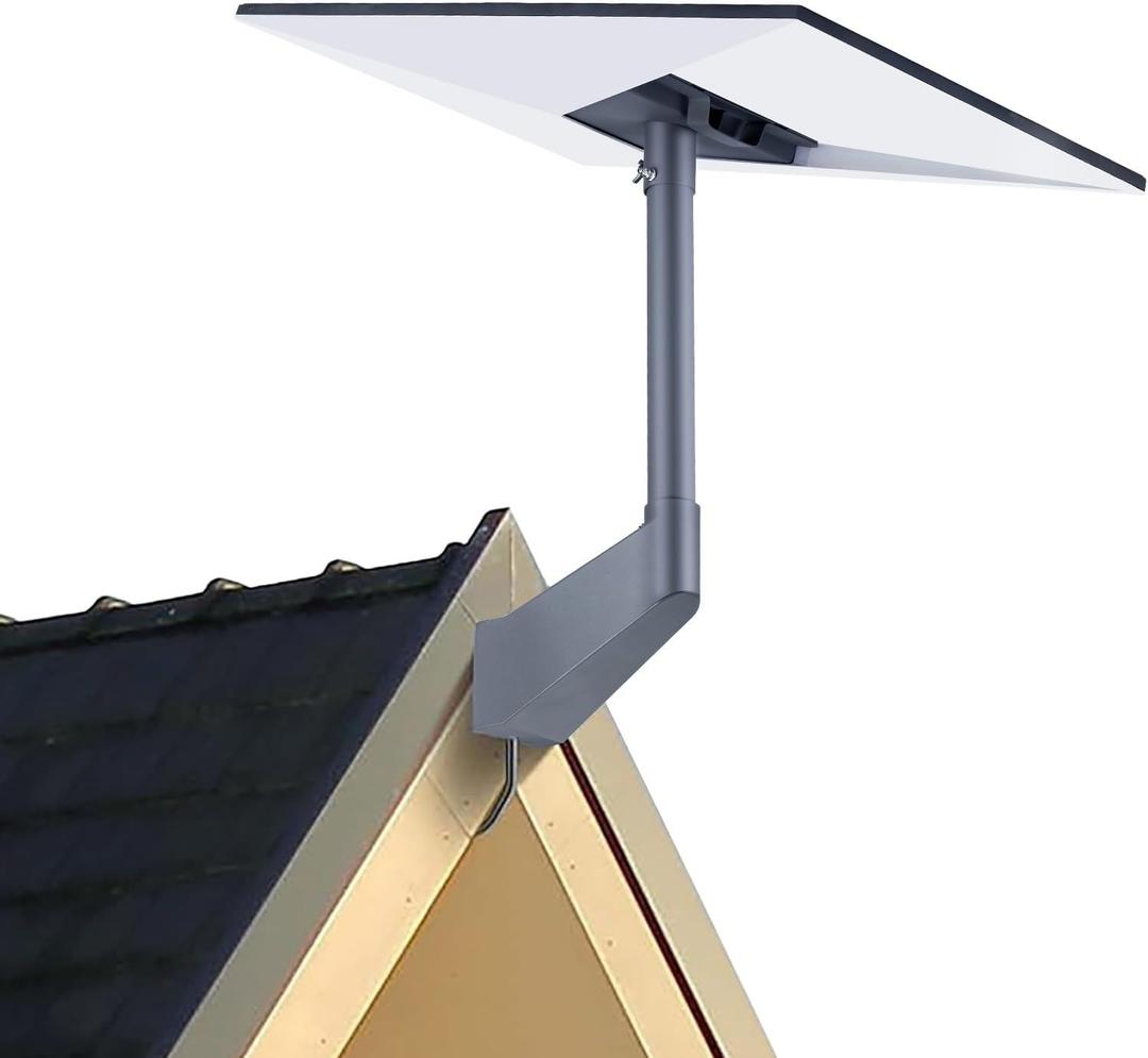 Gen 3 Mount for Starlink, Rustproof & Weatherproof Adjustable Wall/Roof/Pole Mounting Kit, Compatible with Starlink Standard V3 / 4 / 4X Antenna, Grey (Gray)