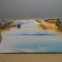 Beach Canvas Wall Art Decor Ocean Pictures Prints for Living Room Coastal Path Painting Seascape Artwork Sea Reeds Landscape for Bedroom Bathroom Home Office Decorations(20"*40")