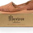 Macarena Collection Womens Shoes Leather Sandals for Women | Huarache Handmade Mexican Sandals | Comfortable & Stylish Womens Sandals 4150, Size 10