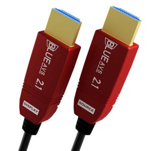 BlueAVS 8K HDMI 2.1 Fiber Optic Cable 15FT 48gbps 8K60Hz 4K120Hz Dynamic HDR eARC HDCP2.3 (RedHousing) BlueAVS 8K HDMI 2.1 Fiber Optic Cable 15FT 48gbps 8K60Hz 4K120Hz Dynamic HDR eARC HDCP2.3 (RedHousing)