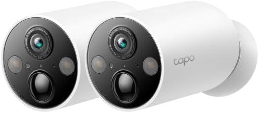Tapo MagCam, 2025 Wirecutter Best Outdoor Security Camera & PCMag Editors Choice, 2K, Battery, Magnetic Mount Wireless Camera, 150 FOV, SD/Cloud Storage, Person/Vehicle Detection, 2-Pack (White)