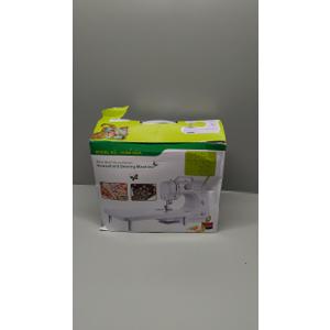 Sewing Machine for Beginners, Portable Sewing Machine with 12 Built in Stitches,2 Speed (High Low Speeds), DC Power Supply MethodQEV505