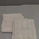 MIULEE Pack of 2 Corduroy Decorative Throw Pillow Covers 16x16 Inch Soft Boho Striped Pillow Covers Modern Farmhouse Home Decor for Sofa Living Room Couch Bed Cream White