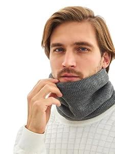 Onvavient Winter Neck Warmer Gaiter for Men, Neck Scarf Neck Gaiter Women Ski, Fleece Windproof Face Mask Scarves