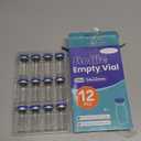 10ml Sterile Vials with Self Healing Injection Port and Sealing Cap, Glass Sterile Vials for Injections 12 PackEmpty Vial, No Liquid