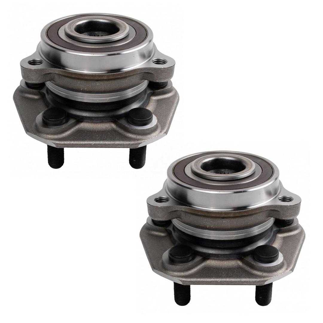 TRQ Front Rear Wheel Hub Bearings Assembly Set Compatible with 2018-2019 Tesla 3 2020 Y