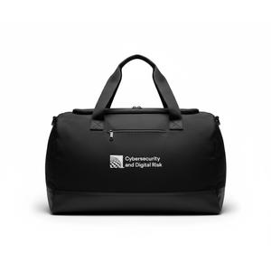 Duffel | Expandable Carry On Luggage Bag for Travel, Durable Construction, Quick Release Buckles, Gray, black straps